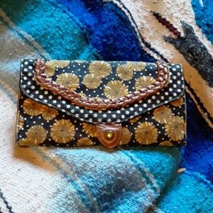 Yellow flower wallet